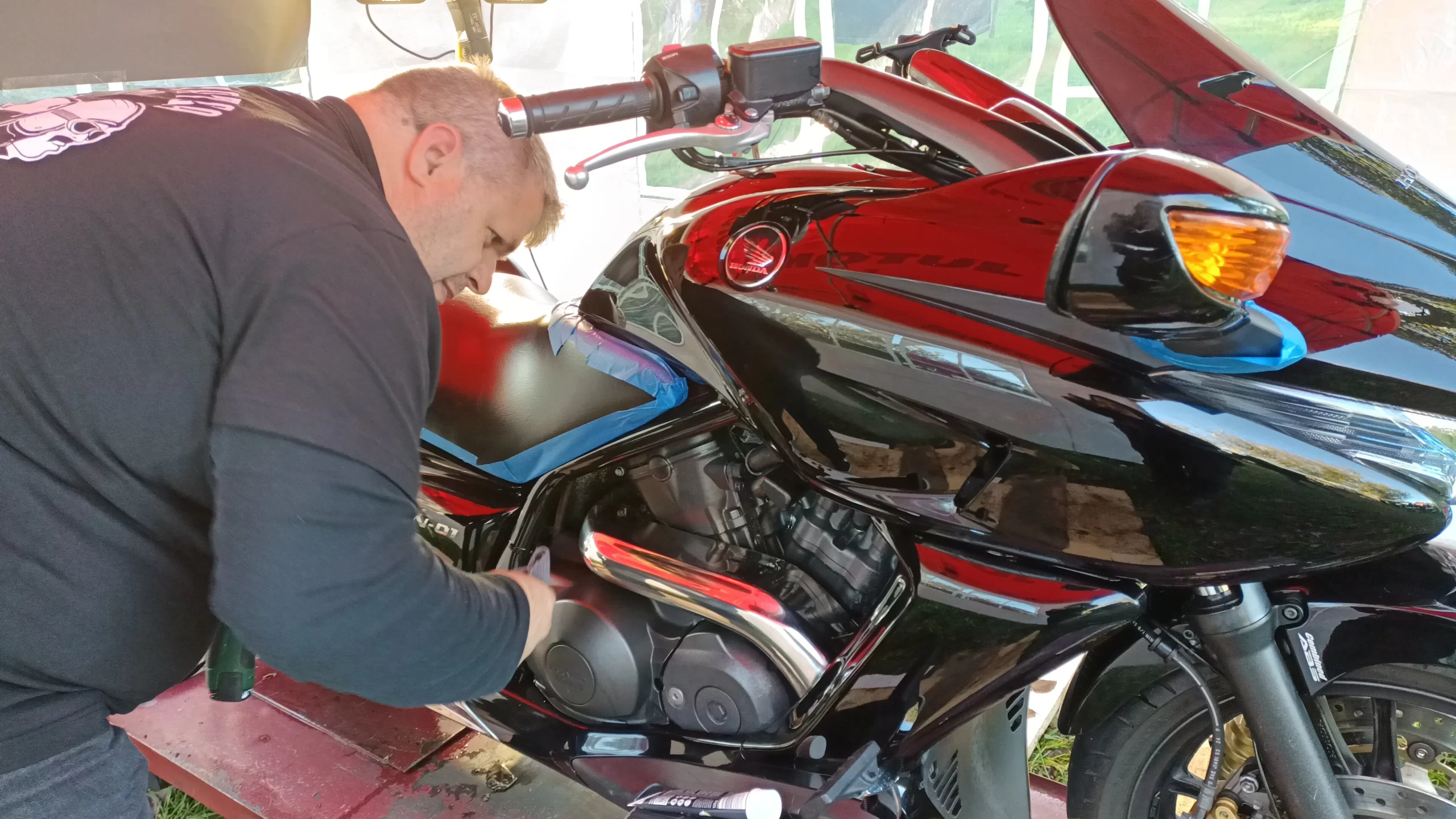 Detailing motociclete